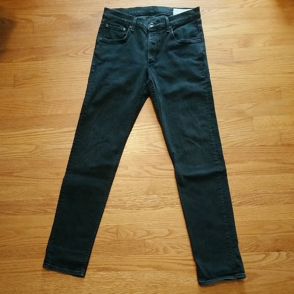 rag & bone Men's Skinny Black Jeans